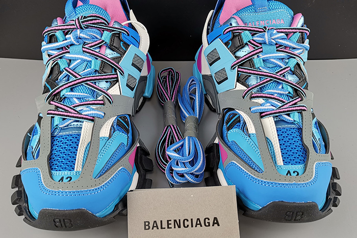 Ba*len*cia*ga track runners blue 542436w1gb54162